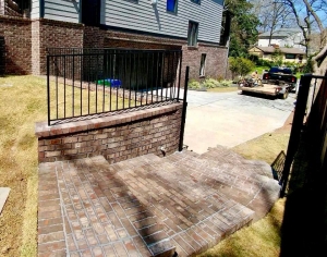 Brick Wall with Steps