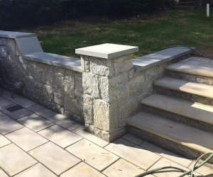 Granite Wall and Steps