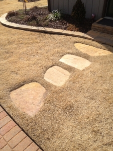 Granite set in sod