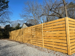 Horizontal Stockade Privacy Fence