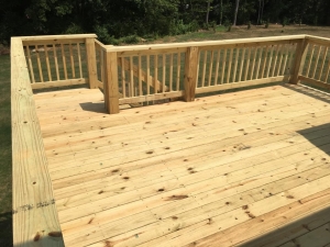 All Wood Deck Construction 