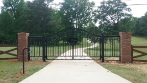 Iron Driveway Gate Install