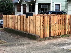Simple Wood Picket Fence