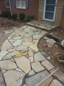 Natural Stone Walkway 